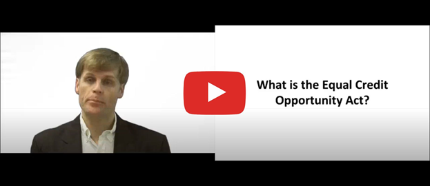 Youtube thumbnail for video explaining the Equal Credit Opportunity Act