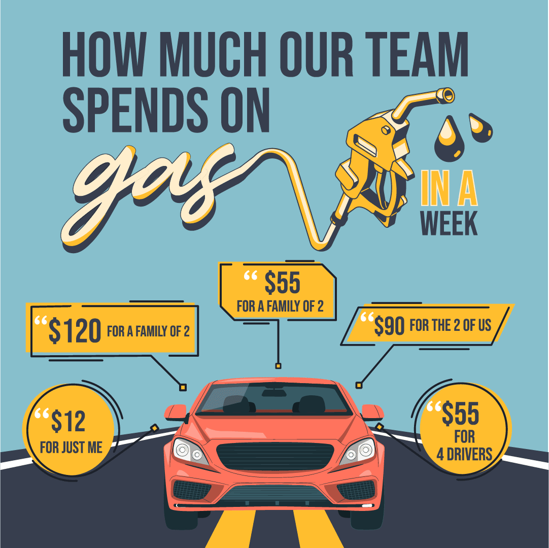 Household gas budget graphic