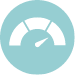 Small speedometer icon