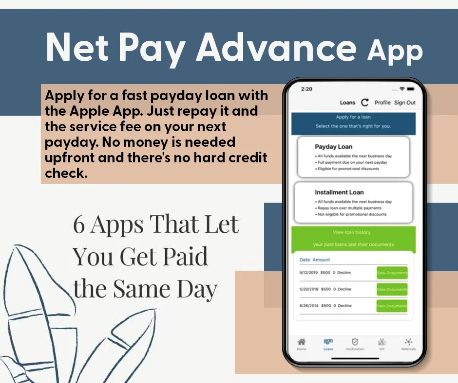 Net Pay Advance App Screenshot